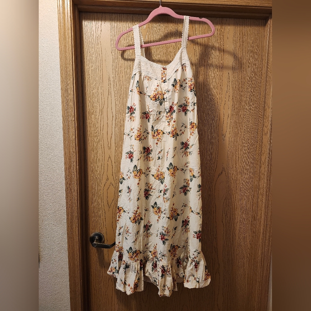 Victoria's Secret Country Cotton Prairie Dress (Flaw) Easy Fix - Picture 6 of 7